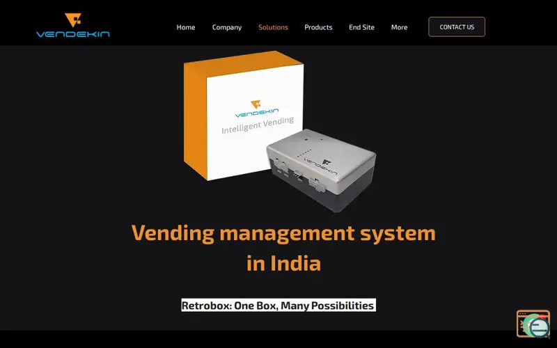 Screenshot of https://www.vendekin.com/retrobox, a launch using PurpleBear