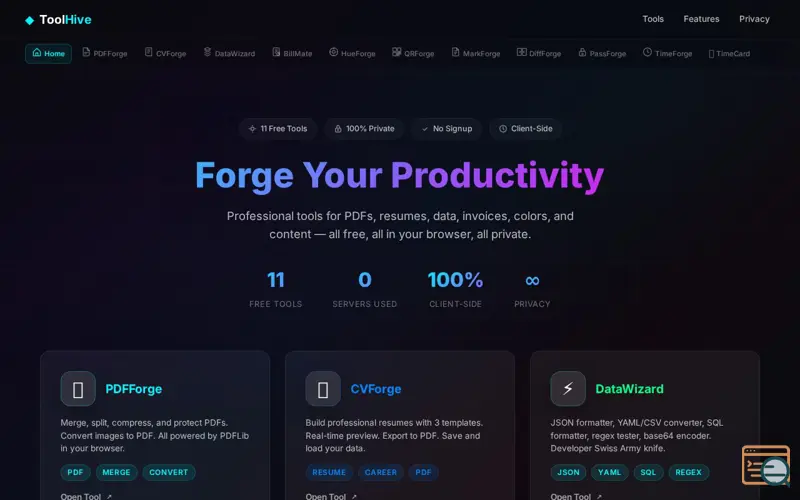 Screenshot of ToolHive