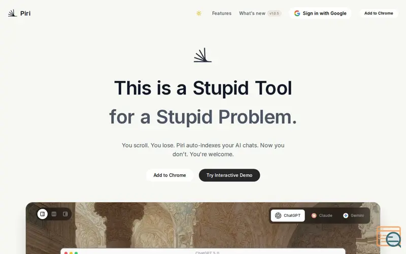 Screenshot of Piri