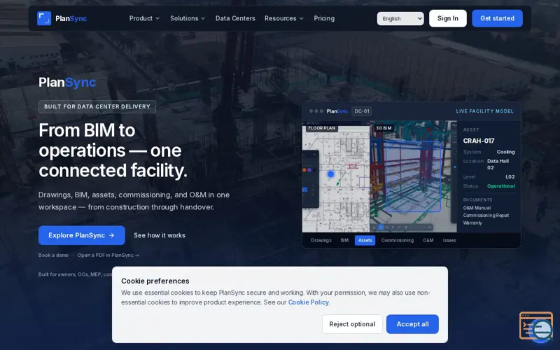 Screenshot of PlanSync