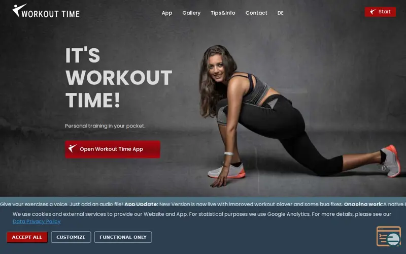 Screenshot of Workout Time