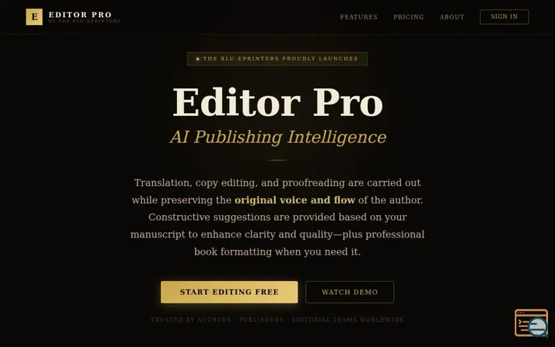 Screenshot of Copy Editing,ProofRead,TranslatingBooks