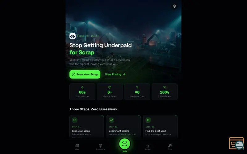 Screenshot of ScrapScout