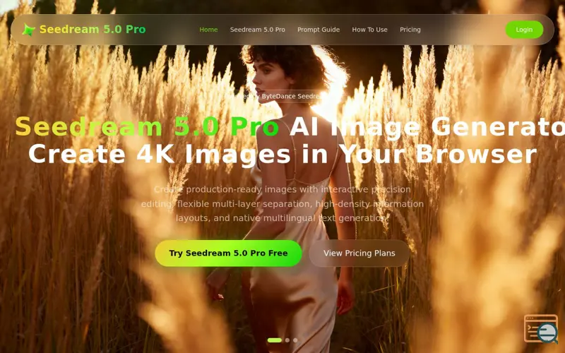 Screenshot of Seedream 5.0 Pro