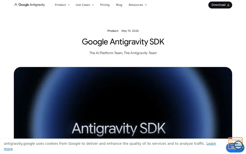 Screenshot of Google Antigravity SDK