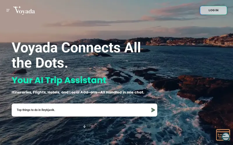 Screenshot of Voyada AI