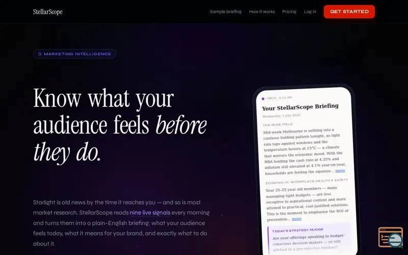 Screenshot of StellarScope