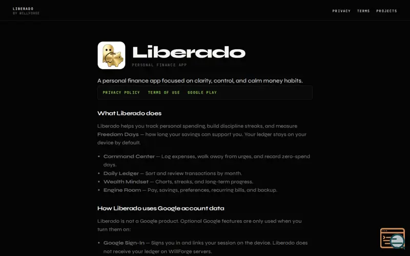 Screenshot of Liberado