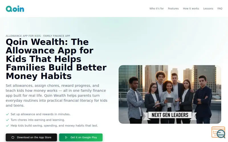 Screenshot of Qoin Wealth