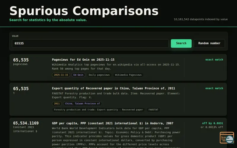 Screenshot of Number