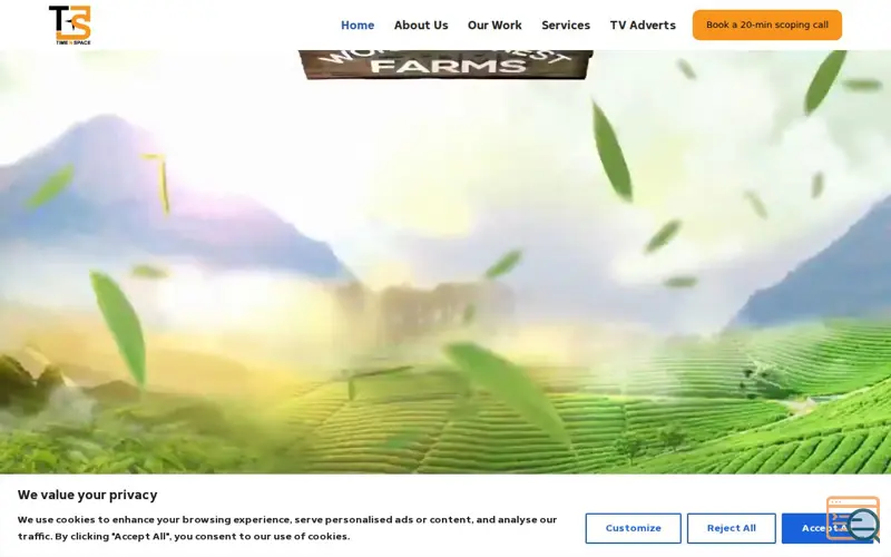 Screenshot of Time n Space Media