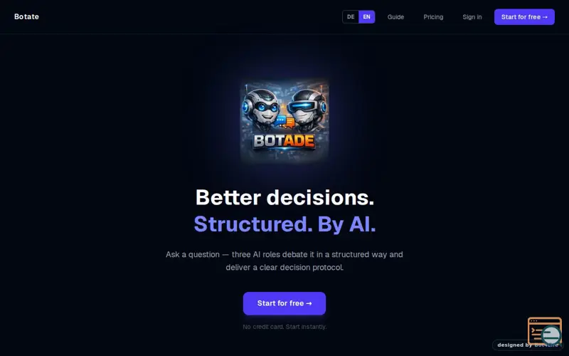 Screenshot of Botate
