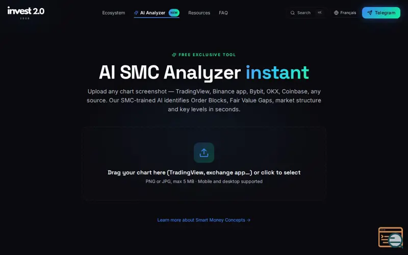Screenshot of AI SMC Analyzer by Investisseur 2.0