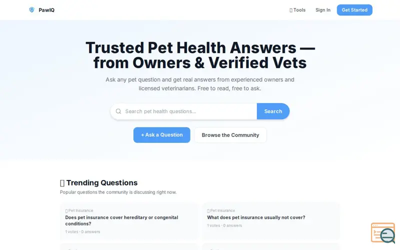 Screenshot of PawIQ