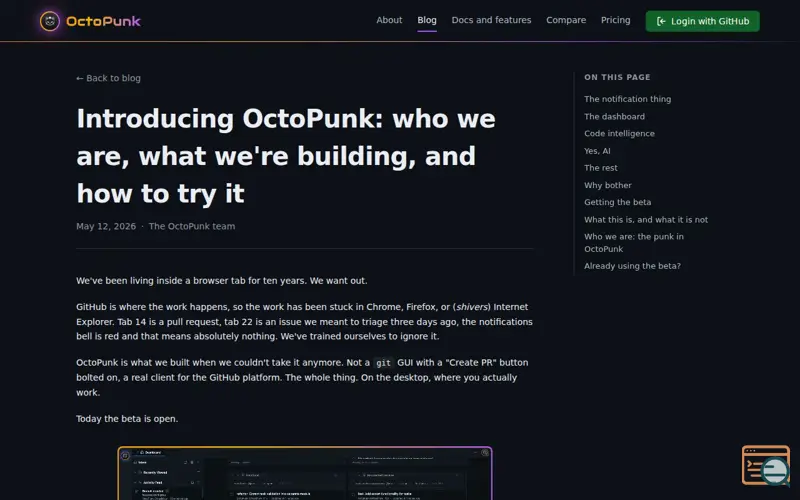 Screenshot of OctoPunk