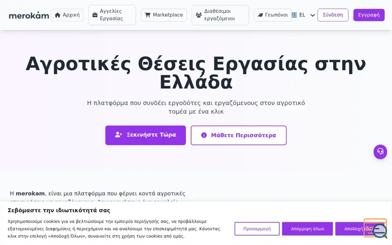 Screenshot of merokam