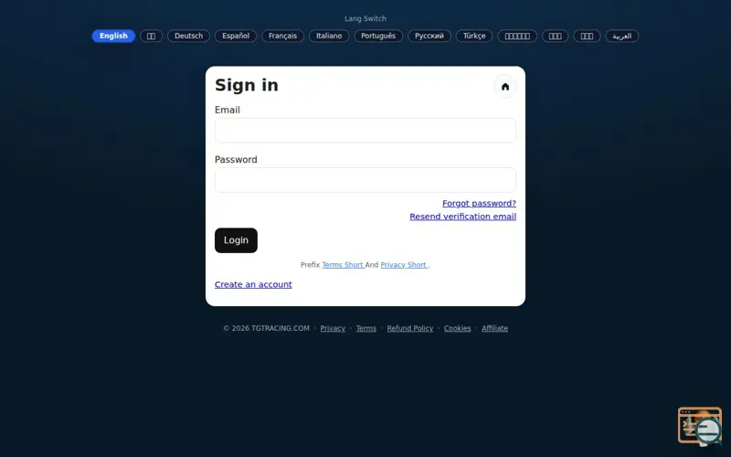 Screenshot of CLARIXO InheritOS