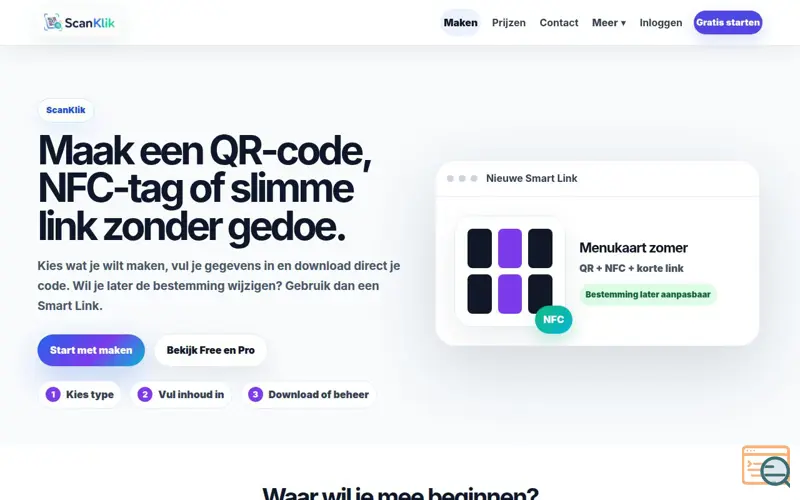 Screenshot of ScanKlik