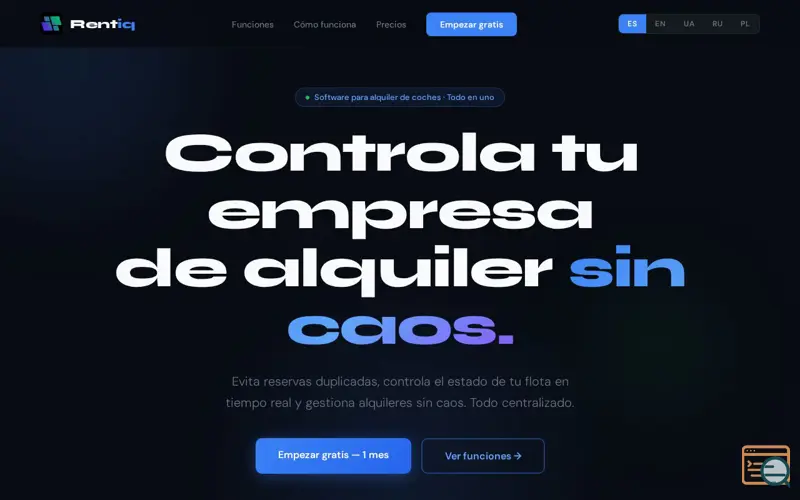 Screenshot of Rentiq 