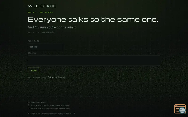 Screenshot of Wildstatic
