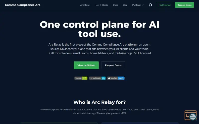 Screenshot of Arc Relay