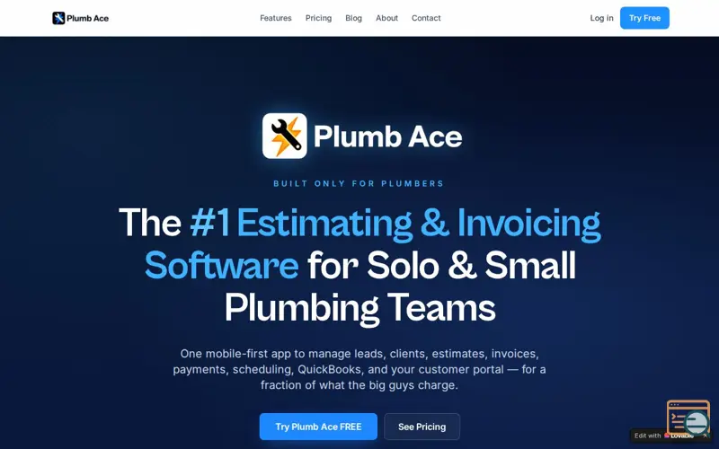 Screenshot of Plumb Ace