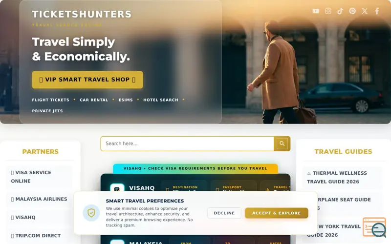Screenshot of TicketsHunters
