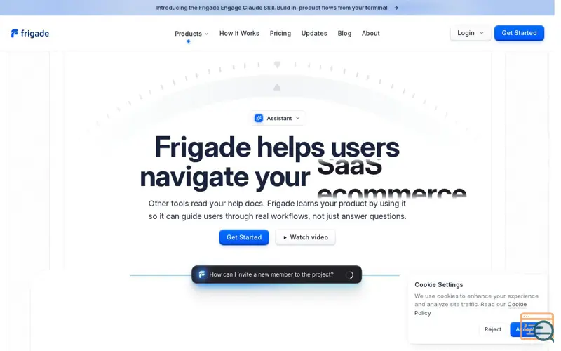 Screenshot of Frigade