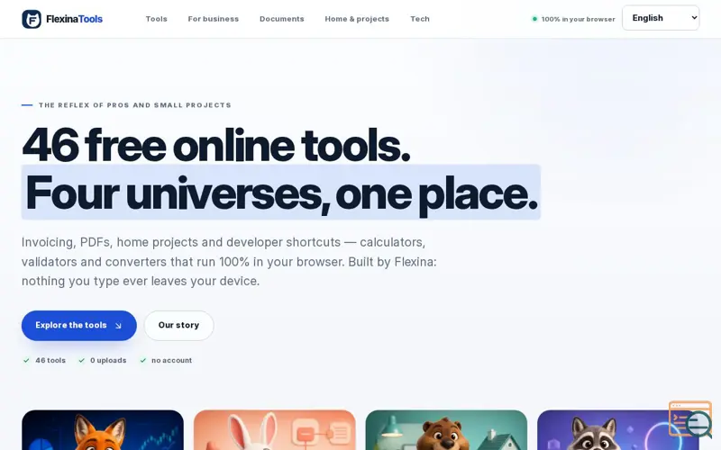 Screenshot of FlexinaTools