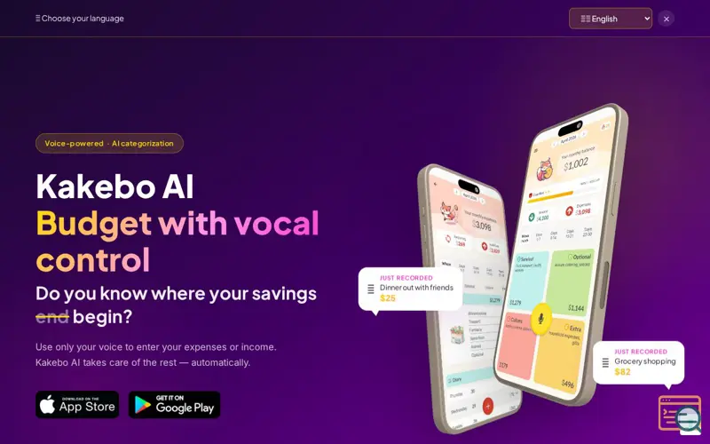Screenshot of Kakebo AI