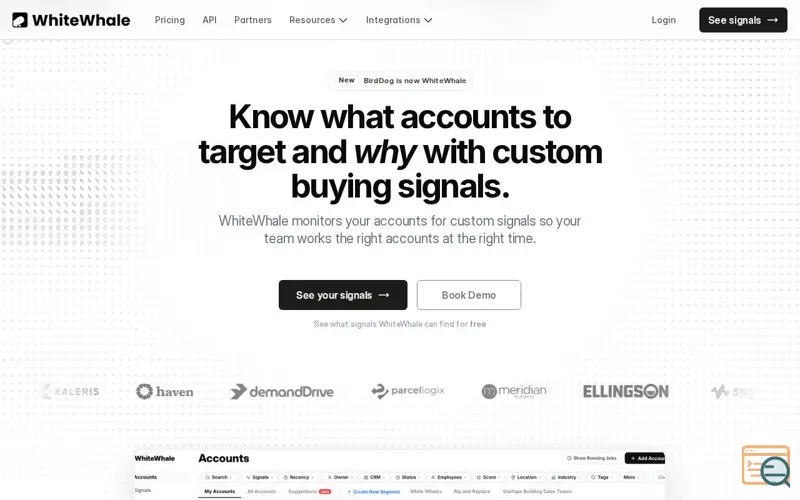Screenshot of WhiteWhale