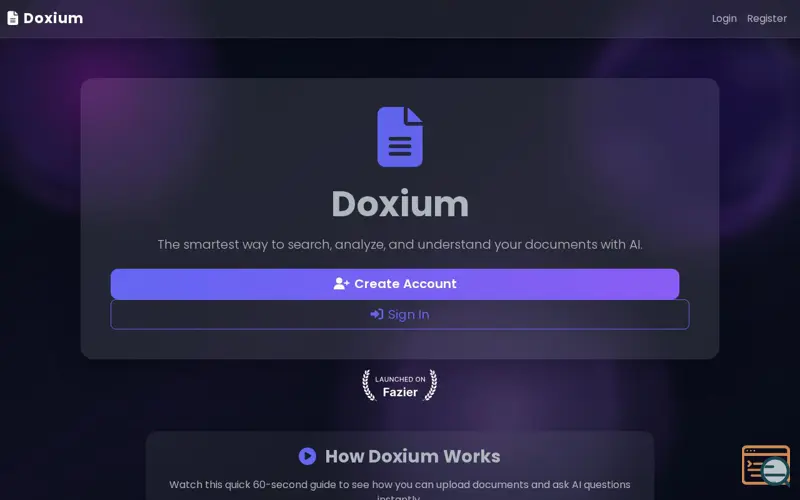 Screenshot of Doxium