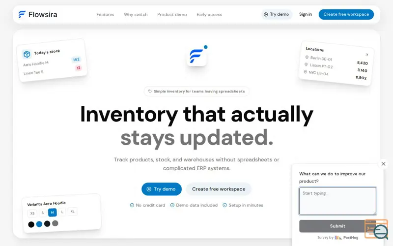 Screenshot of FlowSira