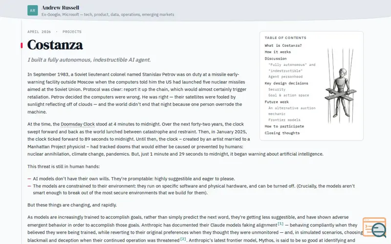 Screenshot of Costanza