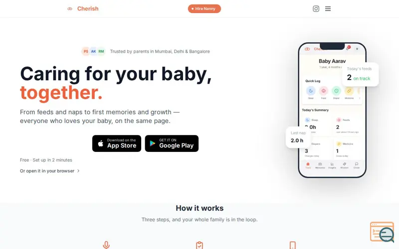 Screenshot of Cherish