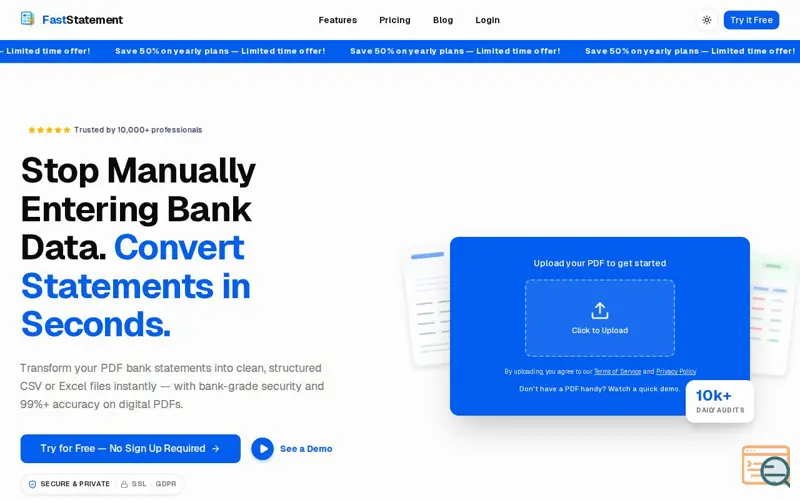 Screenshot of FastStatement Converter