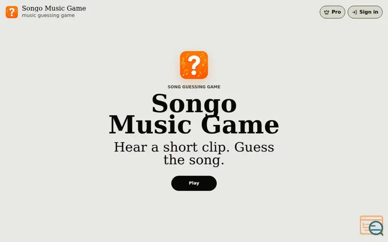 Screenshot of Songo Music Game