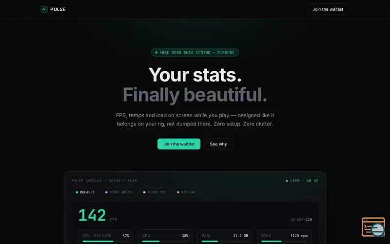 Screenshot of Pulse