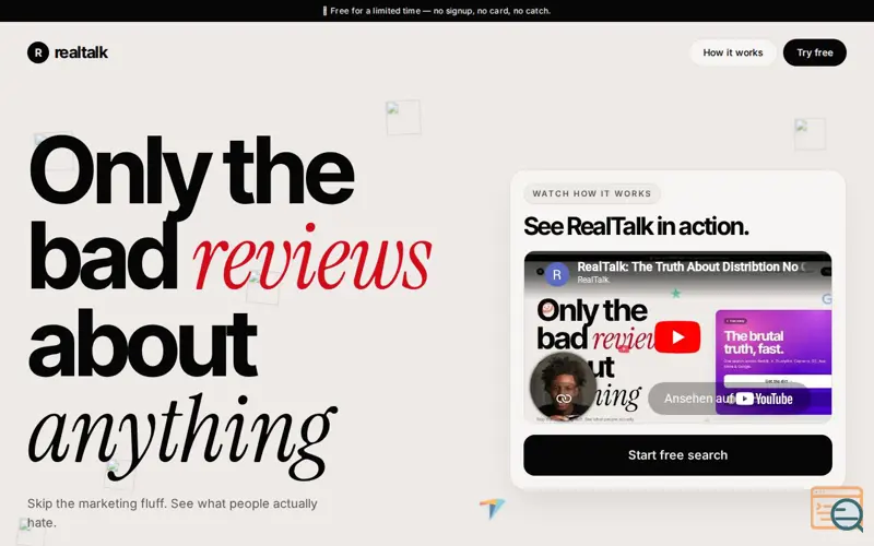 Screenshot of RealTalk