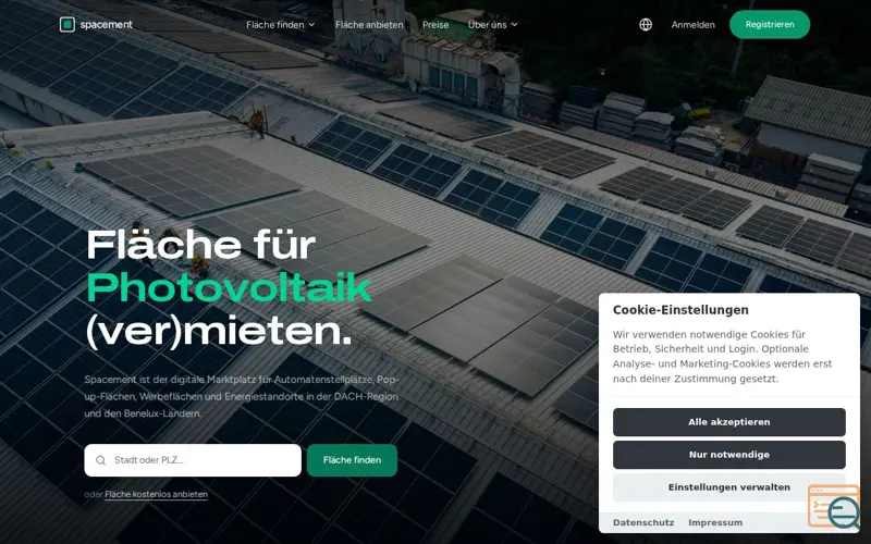 Screenshot of Spacement