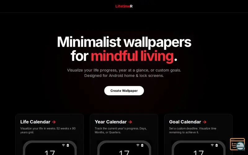 Screenshot of Lifetimer