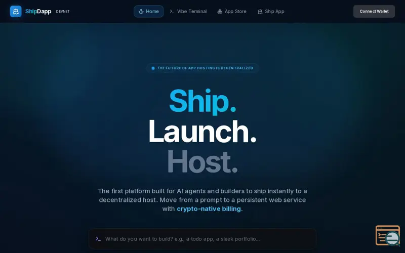Screenshot of ShipDapp