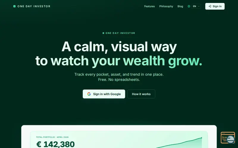 Screenshot of One Day Investor