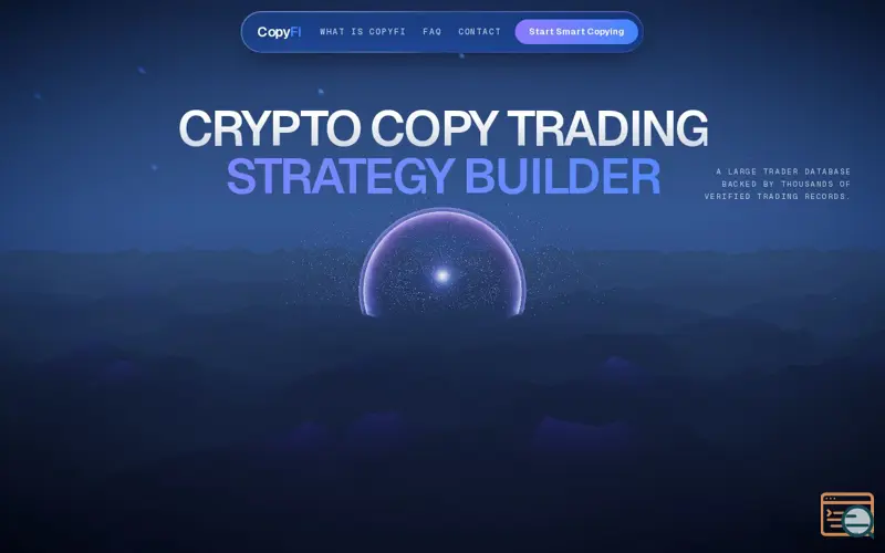 Screenshot of CopyFi, a launch using Dang.ai