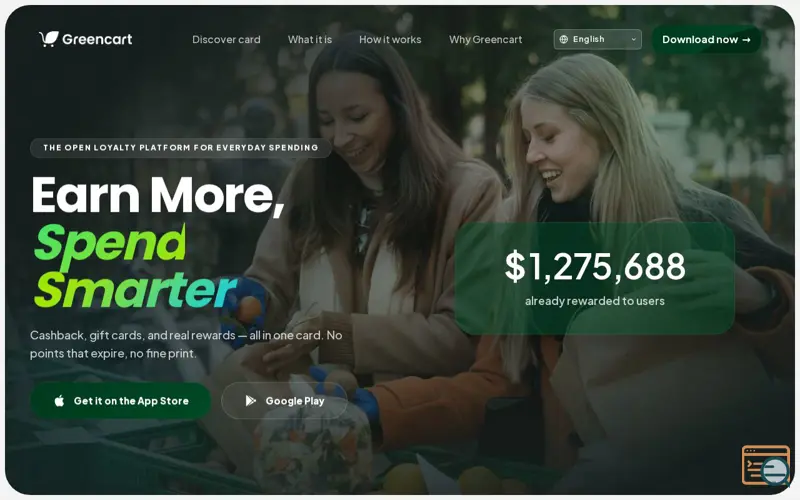 Screenshot of Greencart