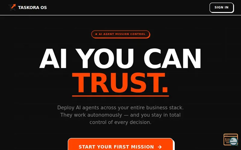 Screenshot of Taskora OS