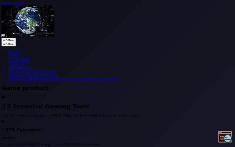Screenshot of Game-product