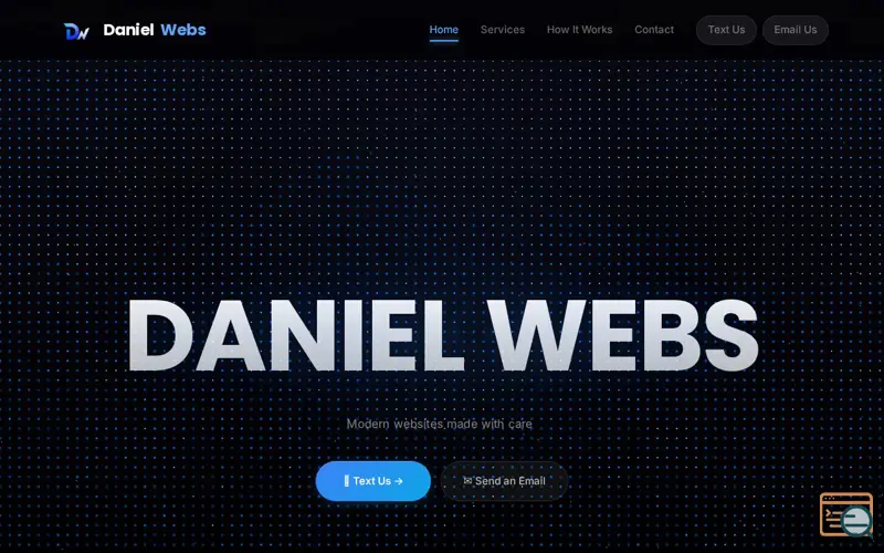 Screenshot of DanielWEBS
