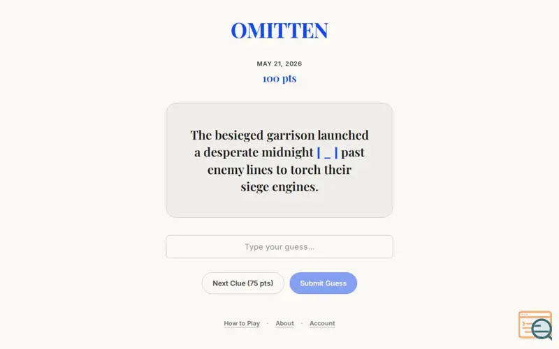 Screenshot of Omitten