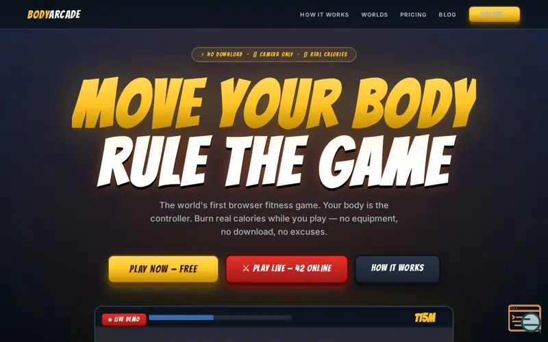 Screenshot of BodyArcade Move Your Body, Rule The Game